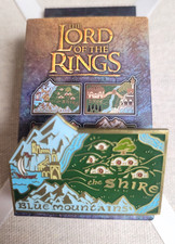THE SHIRE BLUE MOUNTAINS Lord of the Rings LOTR Middle Earth Map Enamel PIN picture