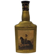 Vintage Beam's Choice Bourbon Decanter Gold Man on a Horse De Keyser 4/5 Quart* picture