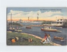 Postcard The Waterfront at Saltkettle Bermuda British Overseas Territory picture