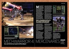 2002 MechWarrior 4 Mercenaries PC Original Advertisement / Retro Promo vr1 picture