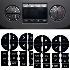 2pcs A/C Dash Button Repair Decal 07-14 Chevy GM  picture