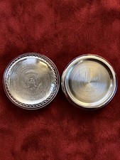 Rare Authentic President Trump VIP Seal & Signature Salisbury Pewter Paperweight picture