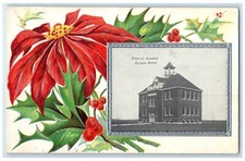 c1910 Public School Exterior Building Alpha Minnesota Vintage Embossed Postcard picture
