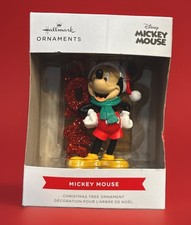 Hallmark Keepsake Red Glitter Ornament Disney Mickey Mouse 2025 Christmas NEW picture