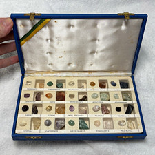 VTG H. Stern complete Set (40) Brazil semi precious Mineral/Crystal gems w/box picture
