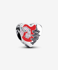 Pandora  Limited Kyoto Charm Sterling Silver  Heart Pagoda Sakura Motif Box picture