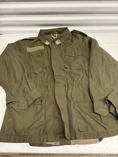 Vintage Italian Army Mod 75 Field Jacket Olive Drab Military Surplus Stars picture