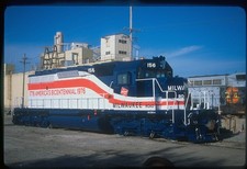 Original Fujichrome slide of Milwaukee Road SD40-2 #156 in Kansas City picture