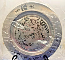 Vintage 1980 Kodak 100 Year Anniversary Wilton Armetale Pewter Plate “Tomorrow” picture