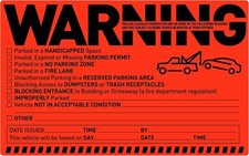 50 Parking Violation Stickers Notice Parking Violation Stickers Tow Stickers ... picture