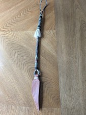 Vintage (1960-80s) Hand Hitched Horsehair Quirt with Integrated Leather Popper picture