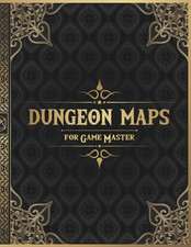 Dungeon Maps for Game Master: 50 Unique and Customizable Dungeon Maps for Dnd Ta picture