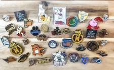 Dealer Lot | Mixed Pins Buttons | Sports Pop Culture Police Religious USA Flag picture