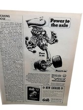 1972 Zoom Performance Parts Ad Power to the Axle Hot Rod Print Ad picture
