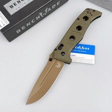 Benchmade Knives Adamas 275FE-2 CPM-CruWear Steel Olive Drab G10 Handle Folding picture