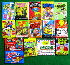 VINTAGE WAX  PACKS LOT 15 DIFFERENT-BACK SLAPPER-GPK MARS ATTACKS-SUPER FREAKS++ picture