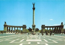 Postcard Hungary Budapest Heroes' Circle Millennium Monument Unknown Soldier picture