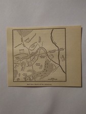 Battle of Bull Run Afternoon 1881 Civil War Map  picture