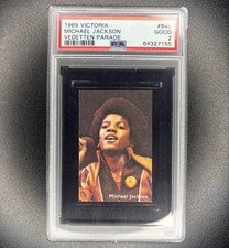 1969 Victoria Vedetten Parade Michael Jackson #648 rookie card PSA 2 No Tears picture
