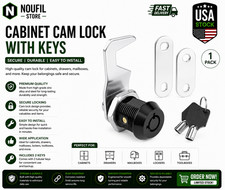 Harbor Freight Tool Cart Lock - Zinc Alloy (5/8 Inch 1 Pack-Black) - Hook Cam picture