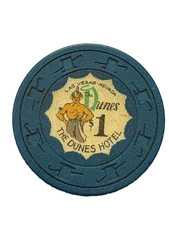 The Dunes Hotel & Casino $1 Poker Chip Las Vegas Nevada picture