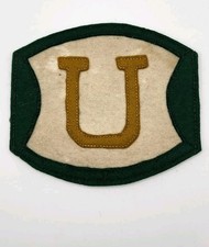 VINTAGE FELT U UNIVERSITY JACKET PATCH picture