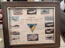Vintage Anti-Submarine Warfare Wing Commander PROMOTION/ RETIREMENT Signed Photo picture
