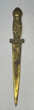 Rarest 1916 Vintage Odd Fellows Letter Opener Chattanooga Grand Sire Solid Brass picture