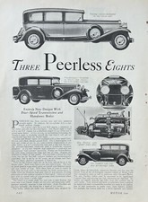 1930 Report 3 New Peerless Straight Eights New Body Design 4-Speed Transmission picture