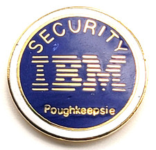 IBM Security Pin Poughkeepsie New York Corporate Employee Computer Tech Logo NY  picture