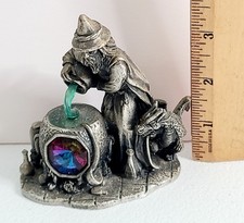 Myth And Magic Tudor Mint The Healing Potion 3870 Pewter Crystal Figurine Wizard picture