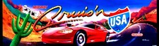 Cruisin (Cruis'n) USA Arcade Marquee  Header/Backlit Sign picture