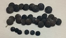 Lot Of Thirty-Five (35) WWI - WW2 U.S. Army Military Buttons Scovill Kenyon Co. picture