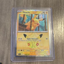 TCG Pokémon 30th Anniversary Pikachu Holo Card 036/128 picture