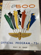 Vintage May 31 1965 Indy 500 49th Official Program Indianapolis Motor Speedway picture