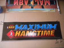 NBA MAXIMUM HANGTIME cracked  arcade game  sign marquee CHECK PICTURE CF42 picture