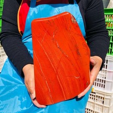 15.3LB TOP Natural Red jasper Quartz Crystal mineral specimen Healing Decoration picture