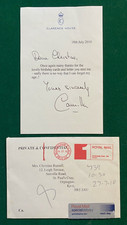 Antique Birthday Letter Sent Registered Post Signed Camilla Duchess of Cornwall picture