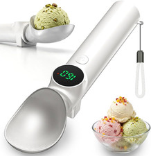 Heated Ice Cream Scoop Rechargeable, Electric Scooper with Drip-Proof Stand picture