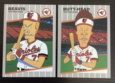 BEAVIS and BUTT-HEAD Trading Cards - FF On Bat Knob picture