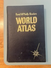 Vintage Rand McNally-Readers World Atlas 1951 Edition Map book picture