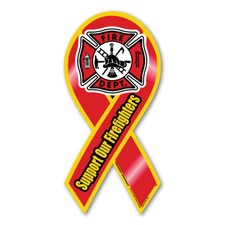 Support Our Firefighters Ribbon Magnet picture