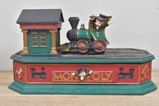 Vtg 1996 Franklin Mint Hasbro Metal Monopoly Coin Bank Collectors Edition Rare picture