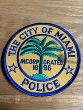 Miami Police Florida Patch Used  picture