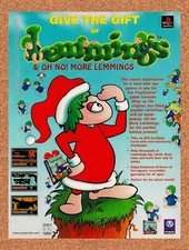 1997 Lemmings Christmas Original Advertisement / Retro Wall Art v5 picture