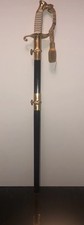 Vintage Naval USN Officer's Sword with Scabbard and Case, Made in Germany picture
