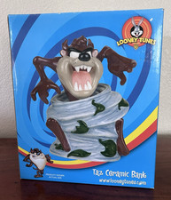 Looney Tunes Taz Ceramic Piggy Bank Vintage - Rare - NEW picture