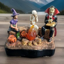 FG Square Spooky Town Halloween Collection SCARY STORIES Lighted Table Accent  picture
