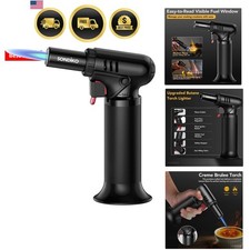 Butane Torch Lighter with Visible Fuel Window, Refillable Soldering Torch wit... picture
