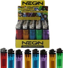 Neon Disposable Lighters 100ct Bulk Cheap Cigarette Pocket Lighters Wholesale Lo picture